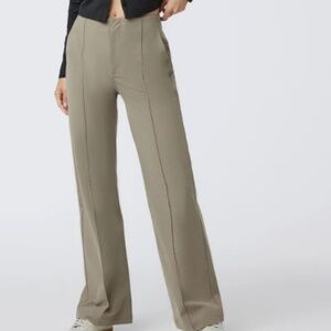Women's Meta Wideleg Pants small TAUPE